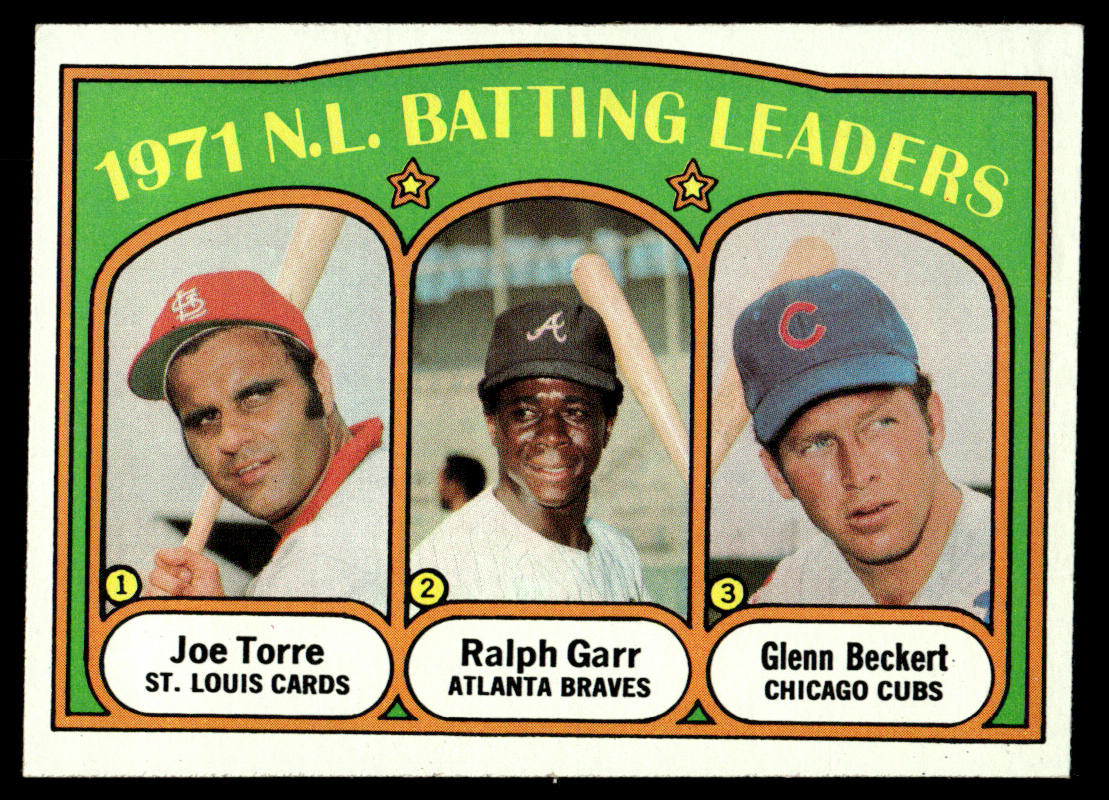 1972 Topps Baseball #85 - 1971 N.L. Batting Leaders - NM