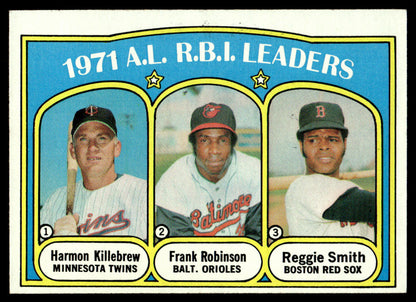 1972 Topps Baseball #88 - 1971 A.L. R.B.I. Leaders - EXMT