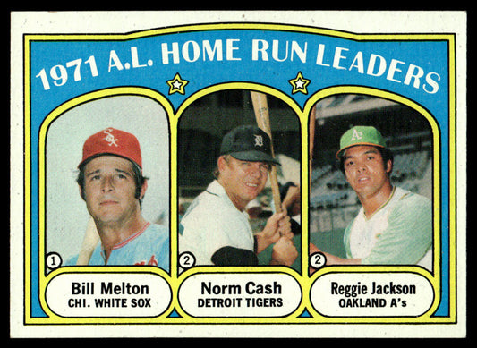 1972 Topps Baseball #90 - 1971 A.L. Home Run Leaders - NM