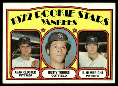 1972 Topps Baseball #124 - Yankees 1972 Rookie Stars - EXMT