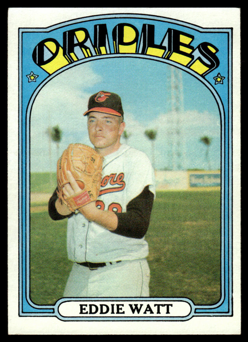 1972 Topps Baseball #128 - Eddie Watt - NM