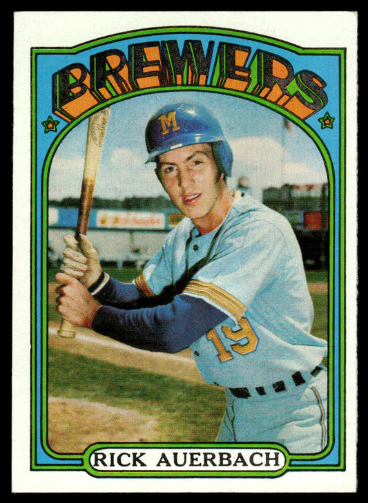 1972 Topps Baseball #153 - Rick Auerbach RC - NM