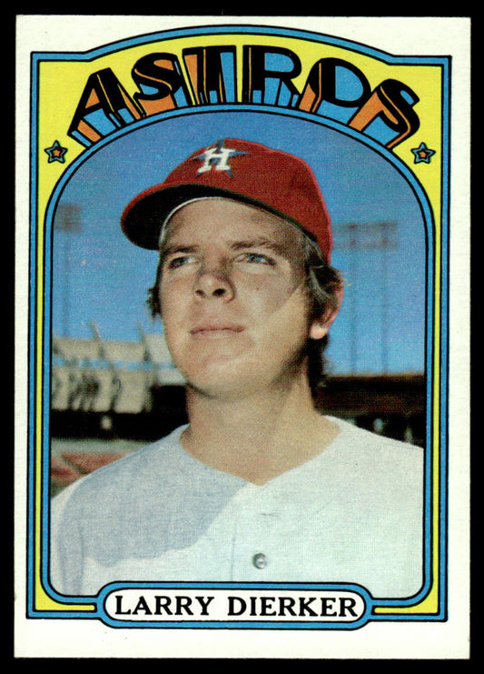 1972 Topps Baseball #155 - Larry Dierker - EXMT