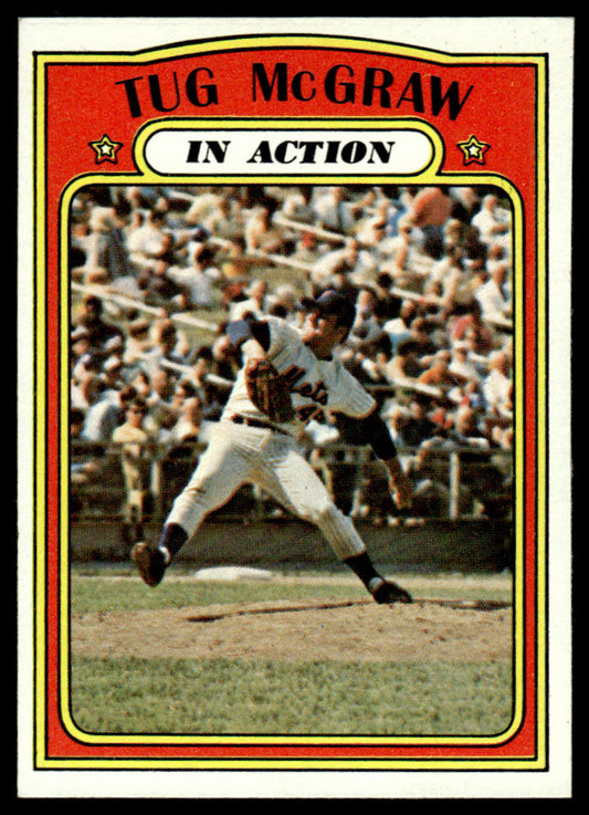 1972 Topps Baseball #164 - Tug McGraw IA - EXMT