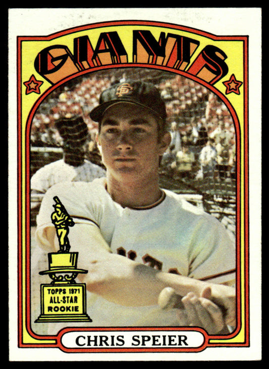 1972 Topps Baseball #165 - Chris Speier - NM