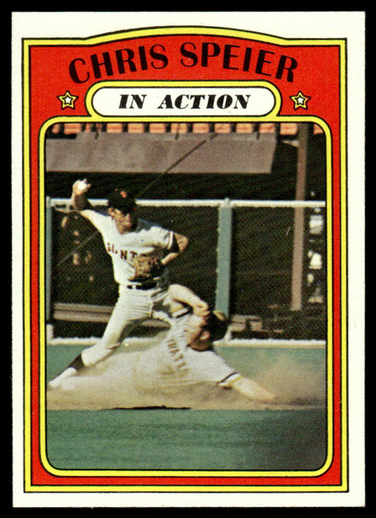 1972 Topps Baseball #166 - Chris Speier IA - NM