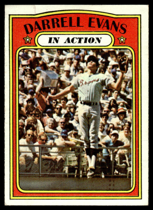 1972 Topps Baseball #172 - Darrell Evans IA - EXMT