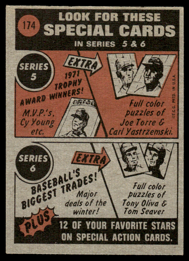 1972 Topps Baseball #174 - Clay Kirby IA - EXMT