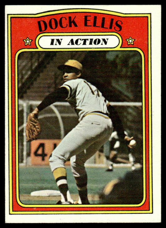1972 Topps Baseball #180 - Dock Ellis IA - EXMT