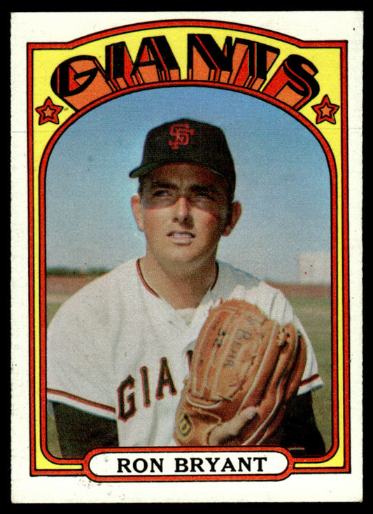 1972 Topps Baseball #185 - Ron Bryant - EXMT