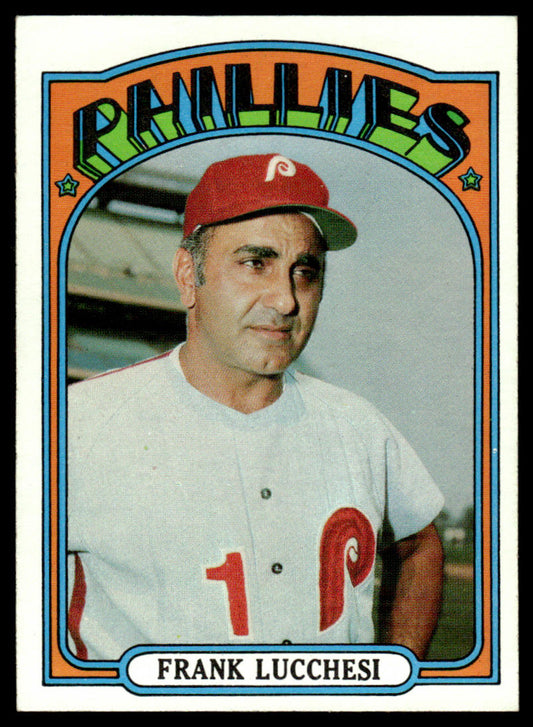 1972 Topps Baseball #188 - Frank Lucchesi - NM