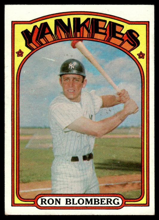 1972 Topps Baseball #203 - Ron Blomberg RC - EXMT