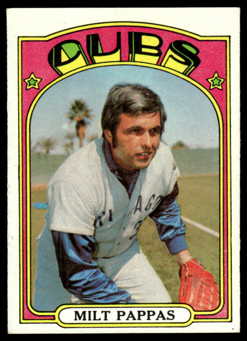 1972 Topps Baseball #208 - Milt Pappas - EXMT