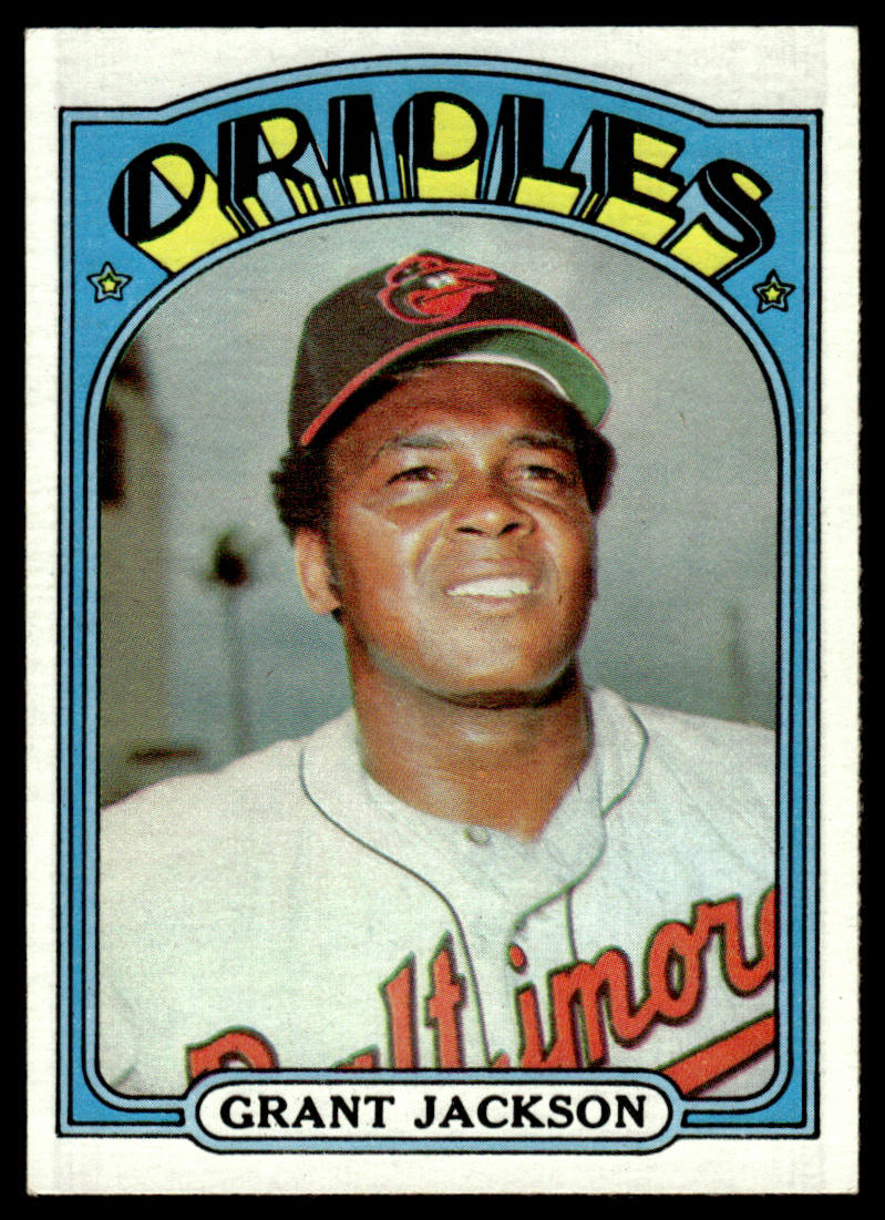 1972 Topps Baseball #212 - Grant Jackson - EXMT