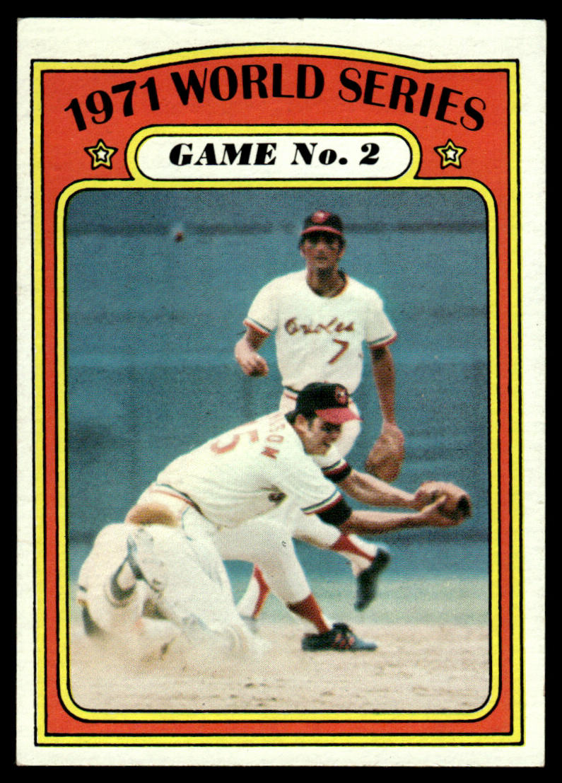 1972 Topps Baseball #224 - 1971 World Series Game 2 - NM