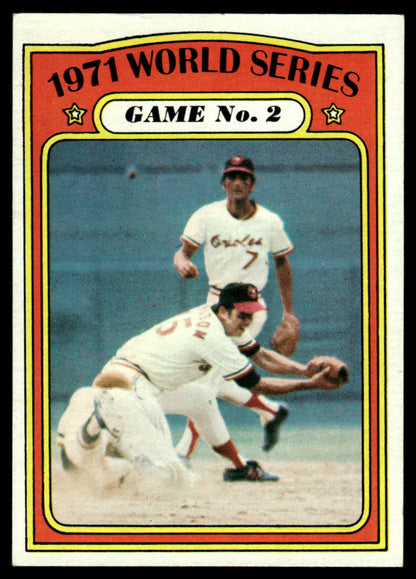 1972 Topps Baseball #224 - 1971 World Series Game 2 - NM