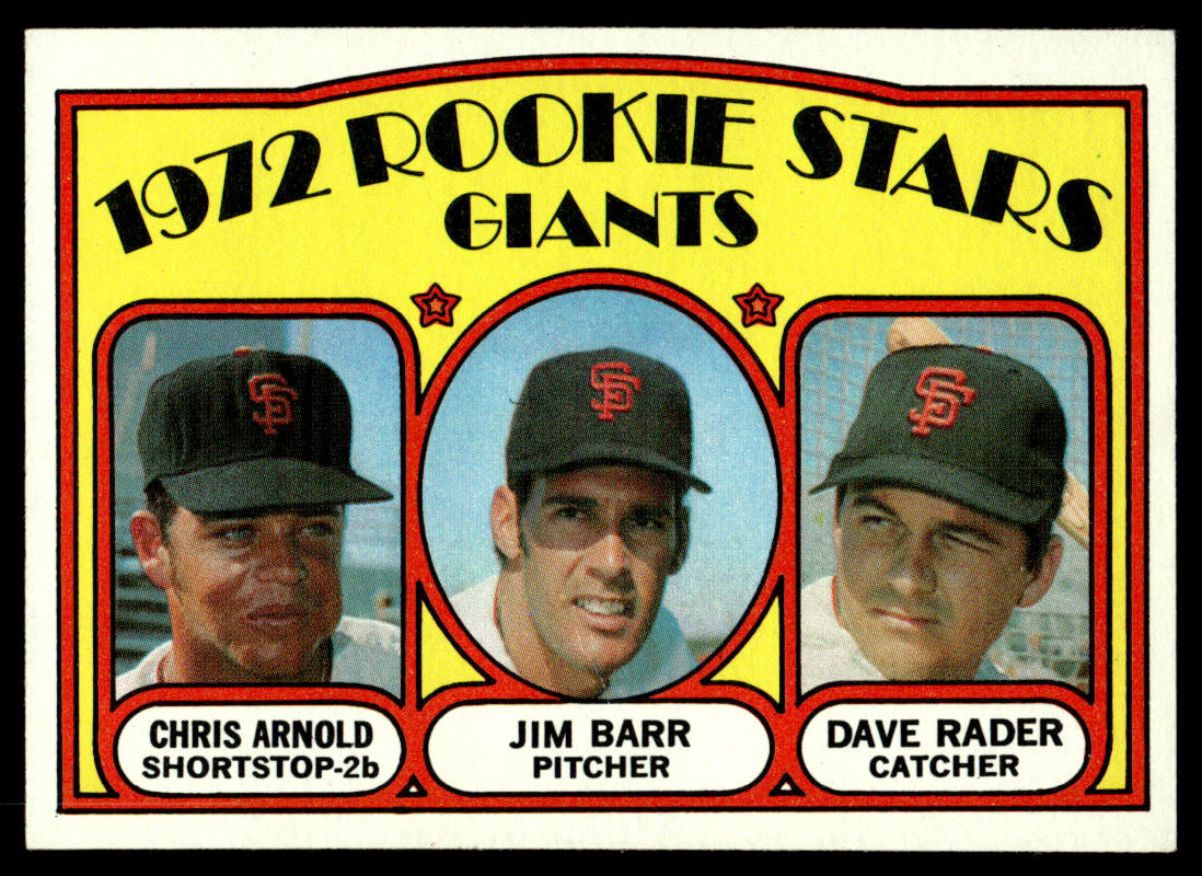 1972 Topps Baseball #232 - Giants 1972 Rookie Stars - NM