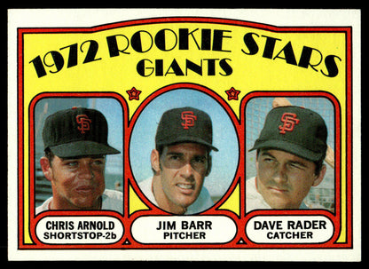 1972 Topps Baseball #232 - Giants 1972 Rookie Stars - NM
