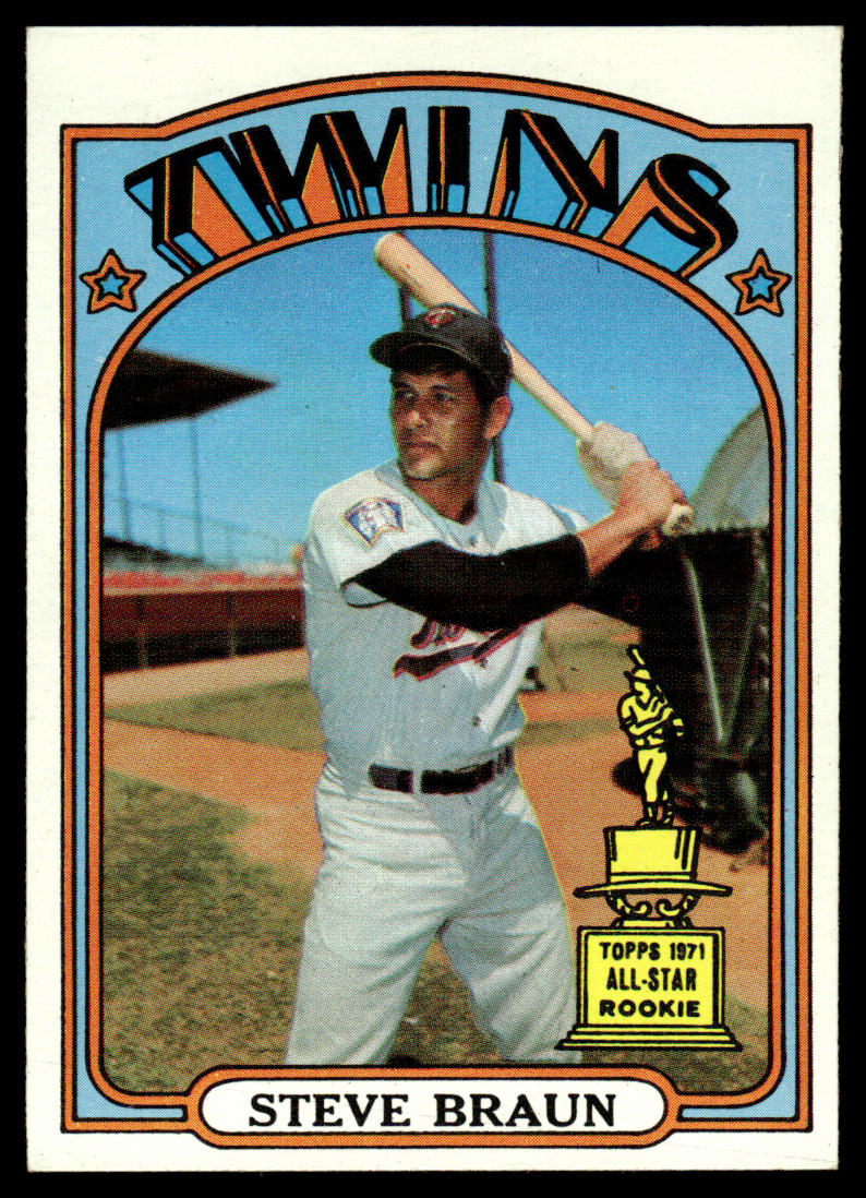 1972 Topps Baseball #244 - Steve Braun - NM