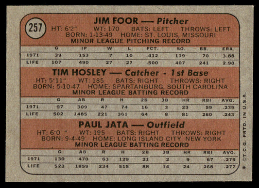 1972 Topps Baseball #257 - Tigers 1972 Rookie Stars - NM