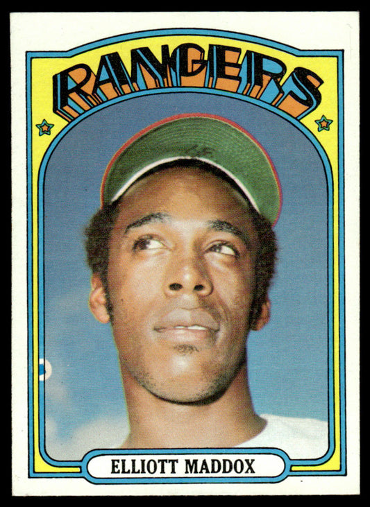 1972 Topps Baseball #277 - Elliott Maddox - EXMT