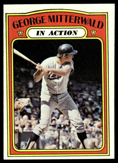 1972 Topps Baseball #302 - George Mitterwald IA - EXMT