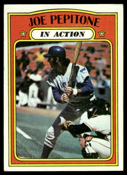 1972 Topps Baseball #304 - Joe Pepitone IA - EXMT