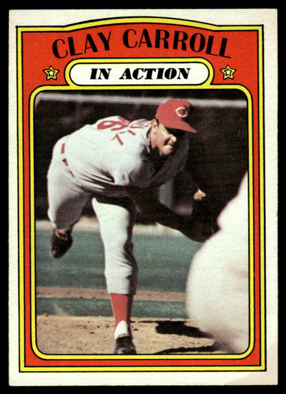 1972 Topps Baseball #312 - Clay Carroll IA - NM