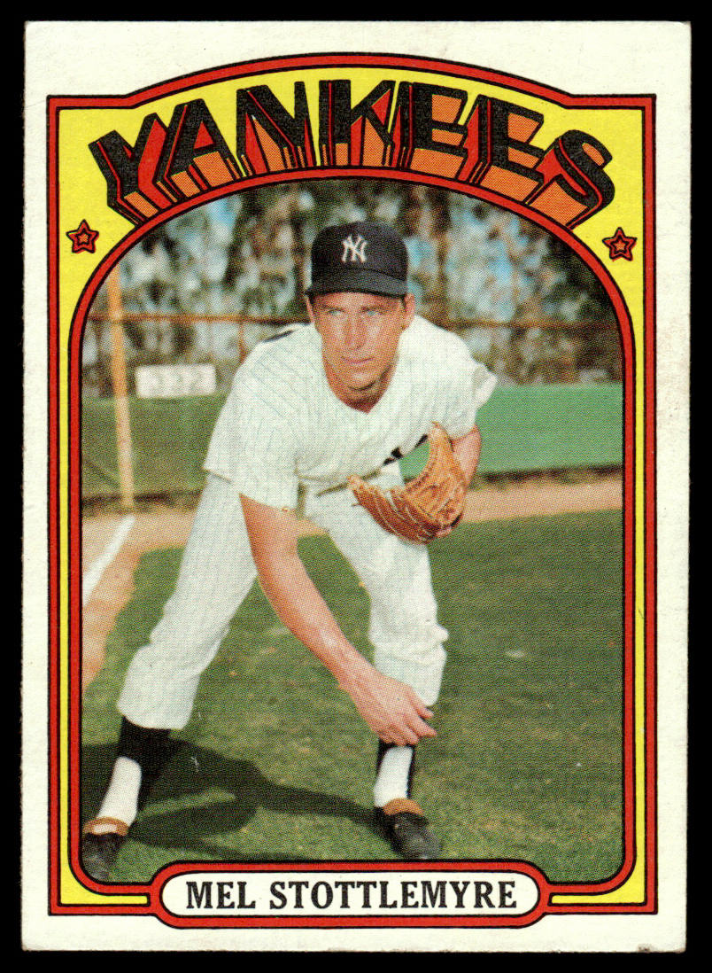 1972 Topps Baseball #325 - Mel Stottlemyre - EXMT