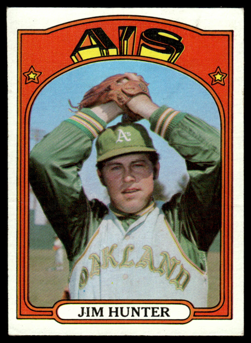 1972 Topps Baseball #330 - Jim Hunter - EXMT
