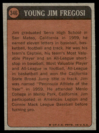 1972 Topps Baseball #346 - Jim Fregosi KP - EXMT