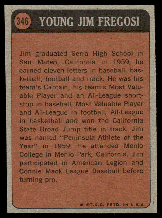 1972 Topps Baseball #346 - Jim Fregosi KP - EXMT