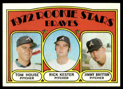 1972 Topps Baseball #351 - Braves 1972 Rookie Stars - EXMT
