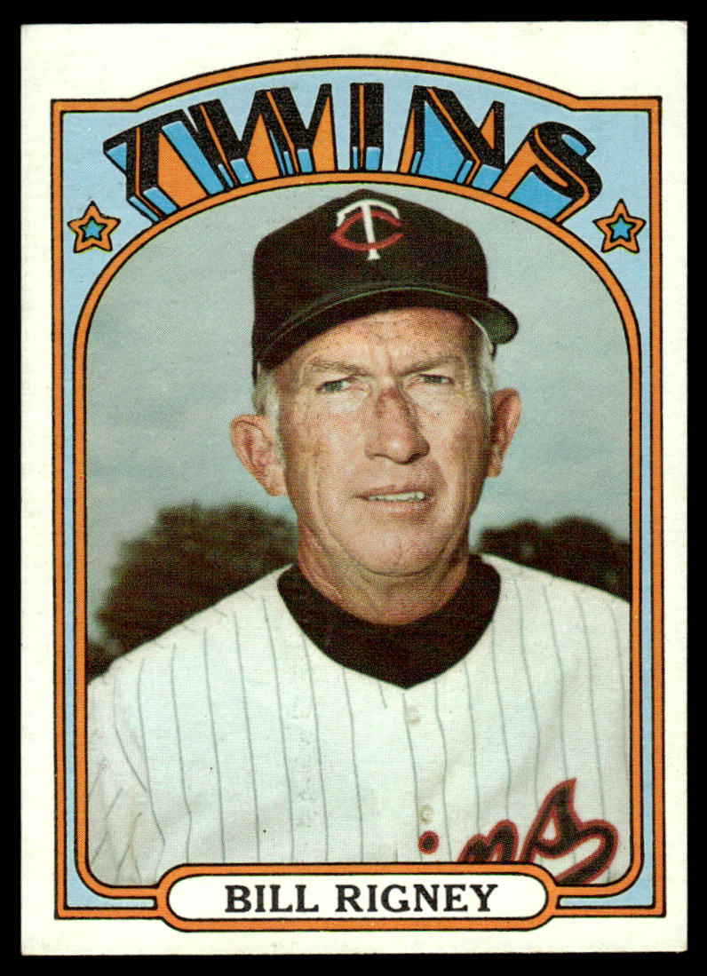 1972 Topps Baseball #389 - Bill Rigney - NM