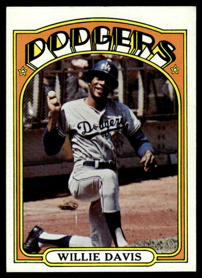 1972 Topps Baseball #390 - Willie Davis - NM