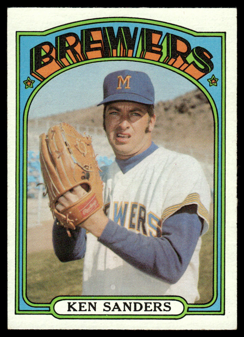 1972 Topps Baseball #391 - Ken Sanders - NM