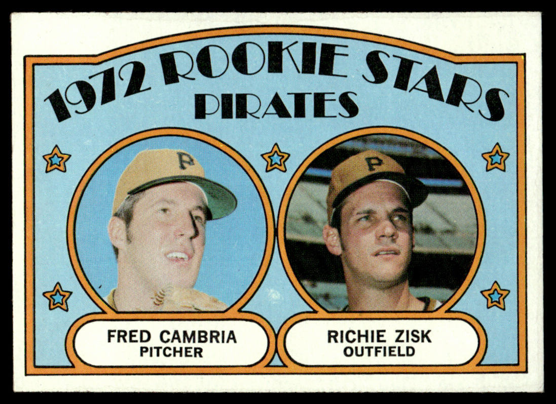 1972 Topps Baseball #392 - Pirates 1972 Rookie Stars - Zisk RC - NM