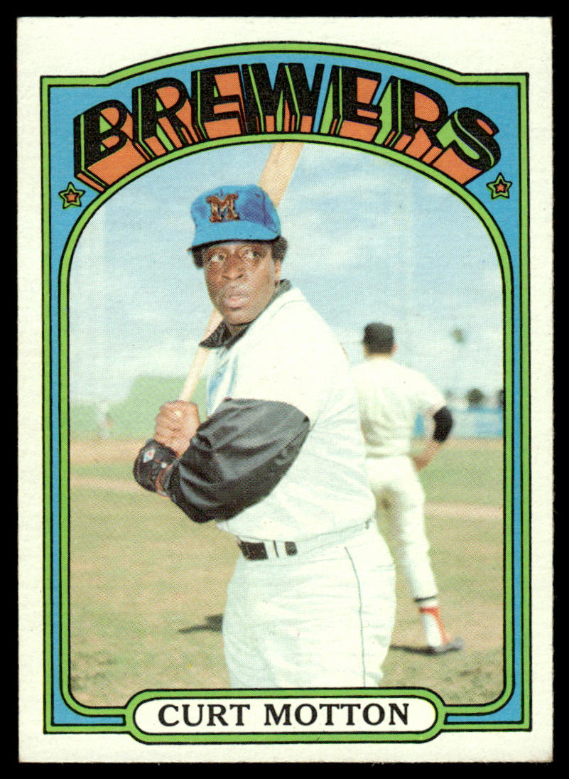 1972 Topps Baseball #393 - Curt Motton - EXMT