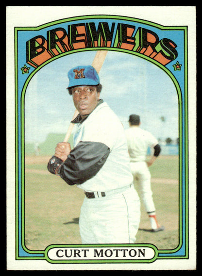 1972 Topps Baseball #393 - Curt Motton - EXMT