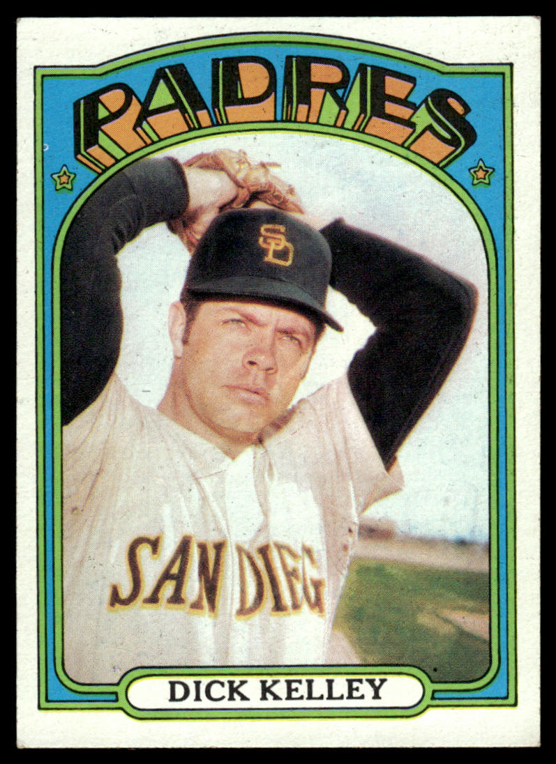 1972 Topps Baseball #412 - Dick Kelley - EXMT
