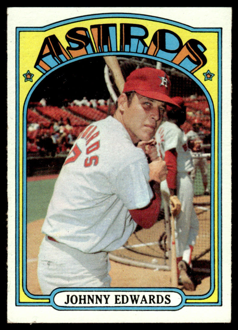 1972 Topps Baseball #416 - Johnny Edwards - EXMT