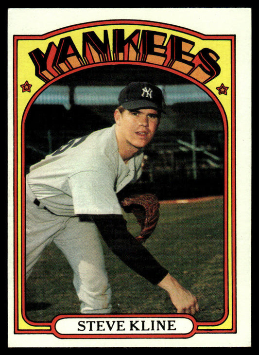 1972 Topps Baseball #467 - Steve Kline - EXMT