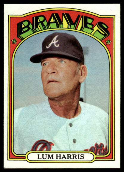 1972 Topps Baseball #484 - Lum Harris - NM