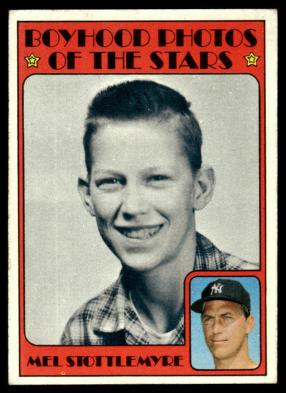 1972 Topps Baseball #492 - Mel Stottlemyre KP - NM