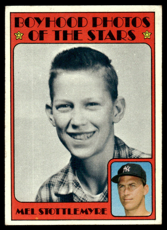 1972 Topps Baseball #492 - Mel Stottlemyre KP - NM
