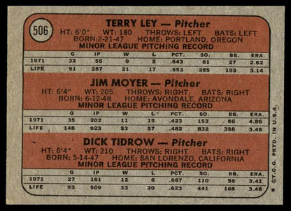 1972 Topps Baseball #506 - Indians 1972 Rookie Stars - EXMT