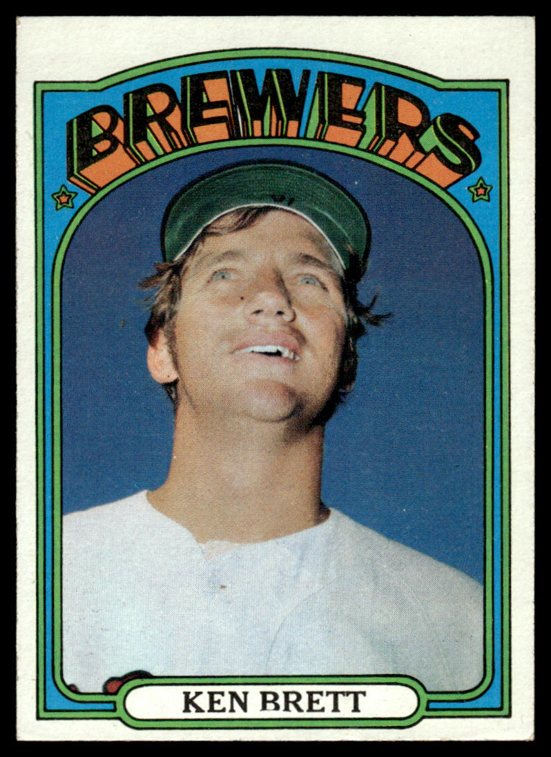 1972 Topps Baseball #517 - Ken Brett - EXMT