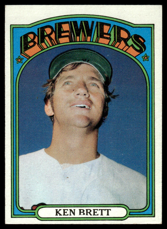 1972 Topps Baseball #517 - Ken Brett - EXMT