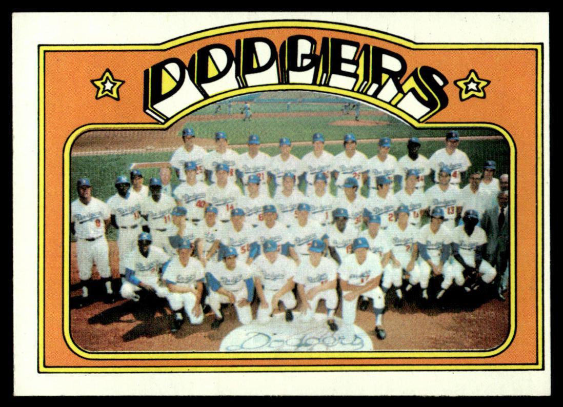 1972 Topps Baseball #522 - Los Angeles Dodgers - EXMT