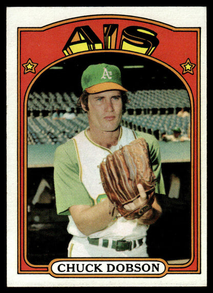 1972 Topps Baseball #523 - Chuck Dobson - EXMT